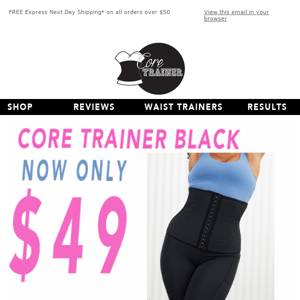 SALE! Core trainer black ONLY $49⚡️