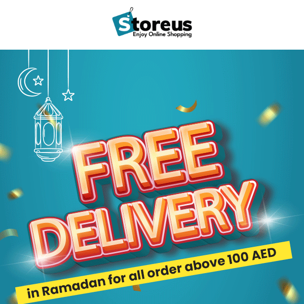 Enjoy Free Delivery this Ramadan😍