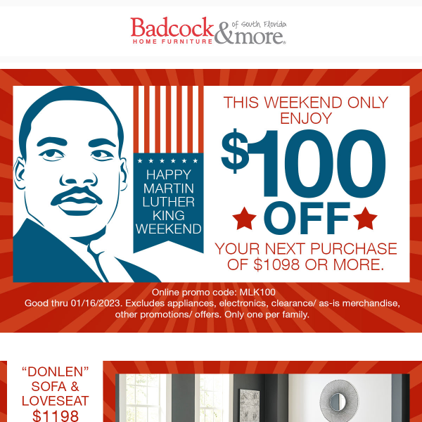 MLK WEEKEND SALE!