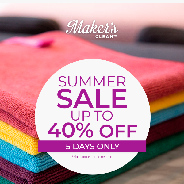 Our summer sale is now live!