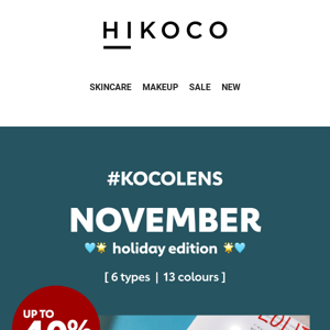 November KOCOLENS, Holiday Festivities 👀🌟