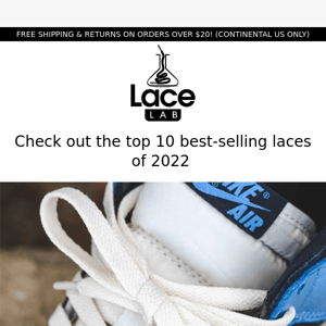 Top 10 Laces of 2022 👟