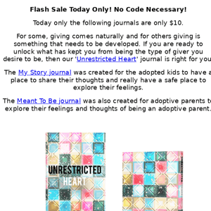 Flash Sale - $10 Journal