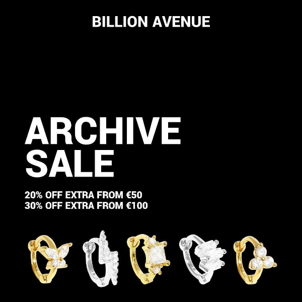 All the archive items are now on sale. While stocks last. 🖤 