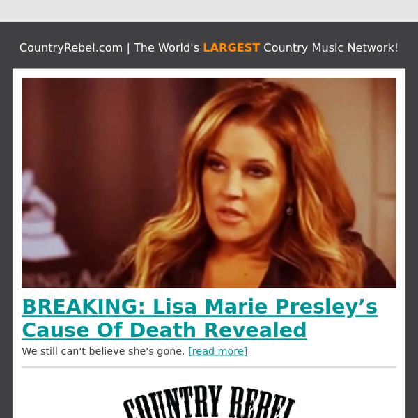 BREAKING: Lisa Marie Presley’s Cause Of Death Revealed