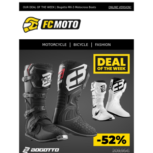 📣 DEAL OF THE WEEK | Bogotto MX-3 Motocross Boots