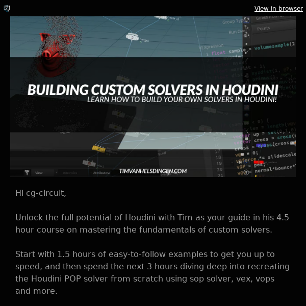 Build your own solvers in Houdini