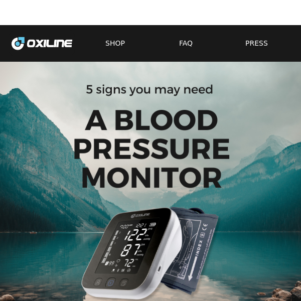 5 signs you need a Blood Pressure Monitor - Oxiline