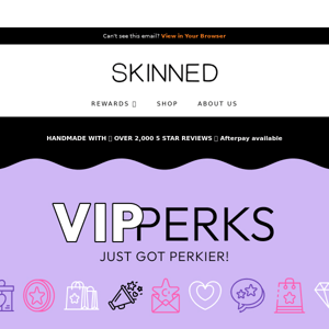 Skinned Store, Your VIP Perks Just Got Perkier! 🎁