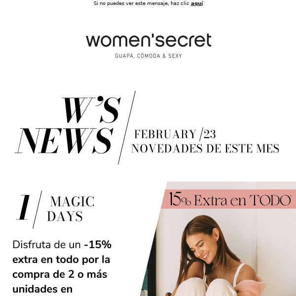 W’S NEWS February Edition | 15% Extra en TODO
