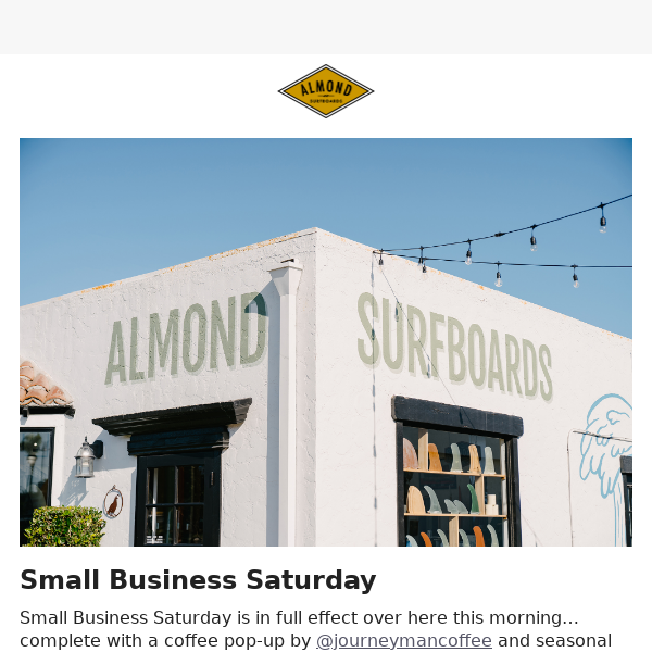 Small Business Saturday @ Almond