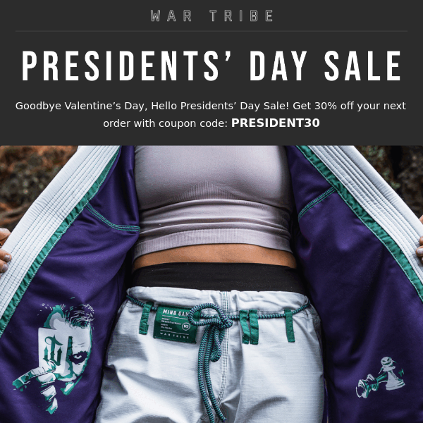 💥 Presidents' Day Sale