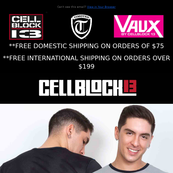 ALL NEW CELLBLOCK 13! The TAKE DOWN Collection Just Landed! Available In 4 Colors!