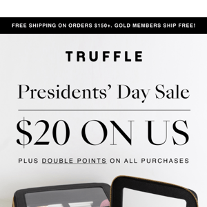 $20 OFF Pres Day Sale!