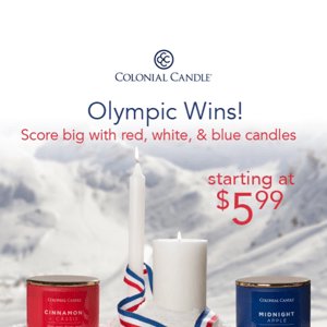🏅 Win GOLD with Red, White, and Blue candles from $11.99