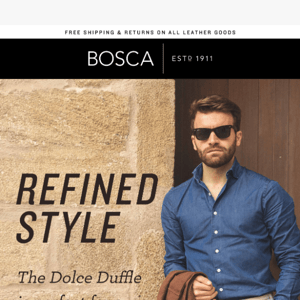 Travel in Refined Style: Discover Our Dolce Duffle