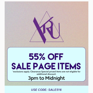 💛 55% Off SALE Page Items! 💛 3pm To Midnight
