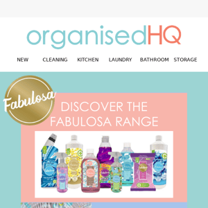 Discover the Fabulosa range 🌸