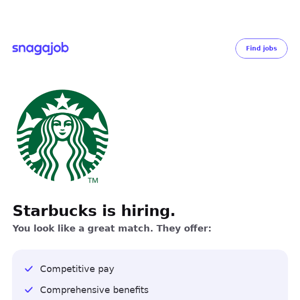 Starbucks is hiring near you