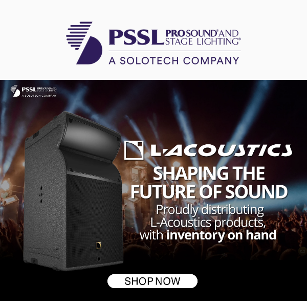 L-Acoustics loudspeakers and amplifiers, in-stock