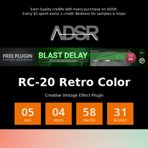 Save $40 on RC-20 Retro Color - Creative Vintage Effect Plugin