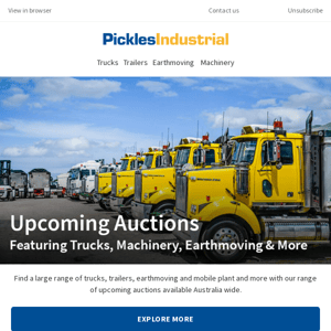 Upcoming Industrial Auctions