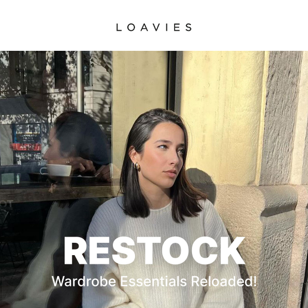 RESTOCK | Wardrobe Essentials Reloaded