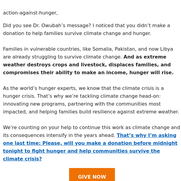 Urgent: Help Communities Survive Climate Crisis and Hunger 🌍🍽️