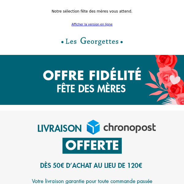 Livraison Chronopost offerte !