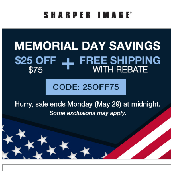 The Memorial Day Sale is ON!