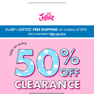 Extra 50% off clearance, $3 tanks + more!