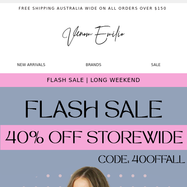 40% OFF STOREWIDE FLASH SALE (EXCLUDING SALE)