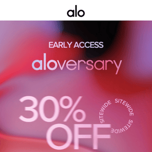 Early Access: 30% off starts now