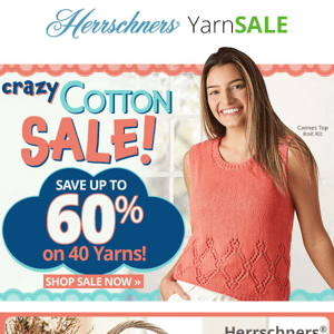 What were we thinking? Over 40 yarns are up to 60% off!