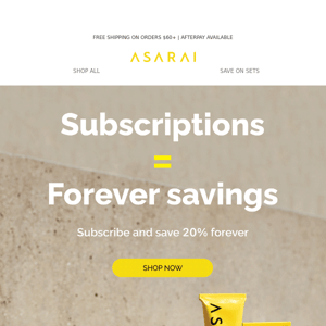 Subscriptions = Savings Forever