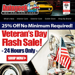 Veteran's Day Sale Starts NOW!