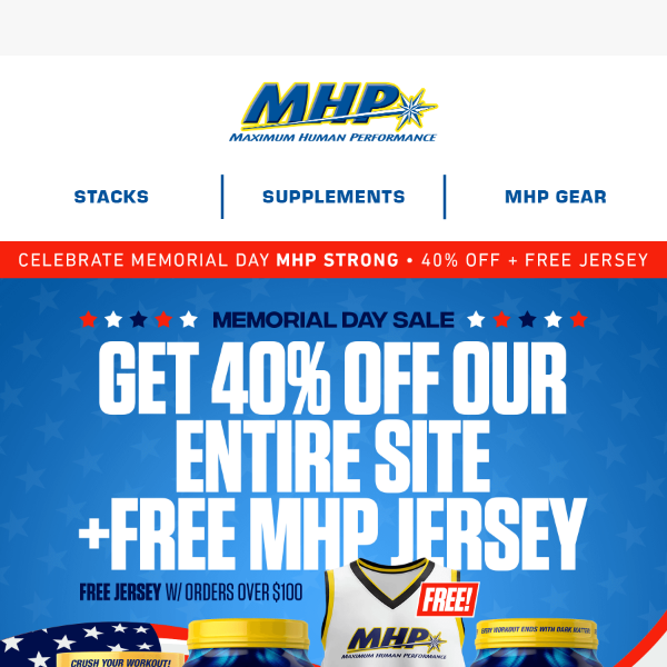 Summer's Here | MDW 40% Sitewide Sale + 🆓Jersey! 🇺🇲
