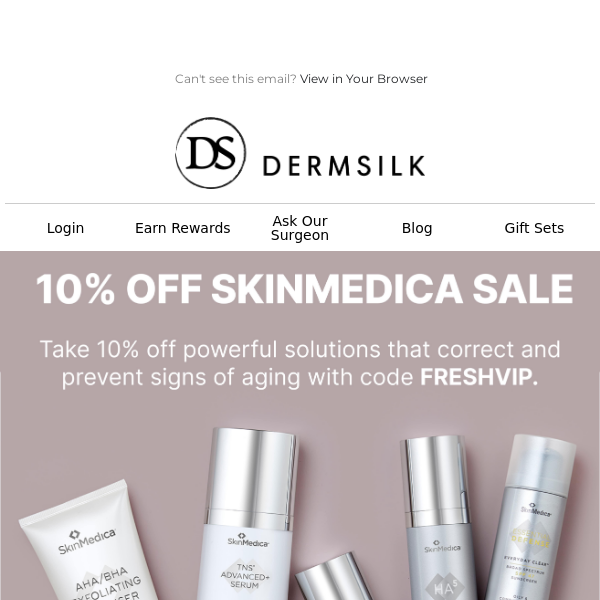 Brighten Up with 10% off SkinMedica