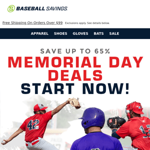 Memorial Day Deals Start Now!