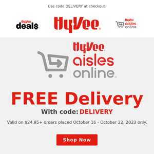 Save Time with FREE Delivery 🙌