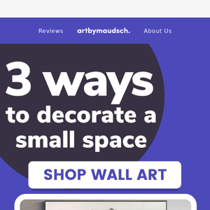 3 Ways to Decorate a Small Space🎨