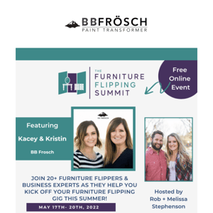 👊🏼 Don’t miss out on your FREE ticket to the Furniture Flipping Summit