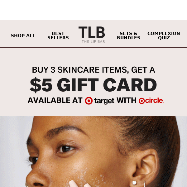 $5 gift card with your skincare order at Target