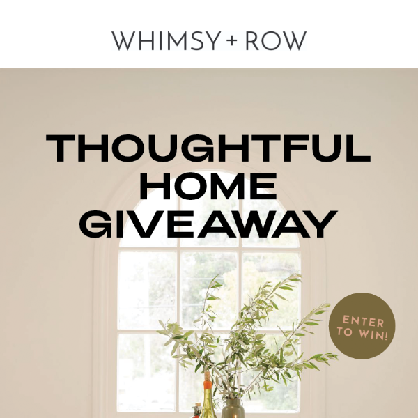 Thoughtful Home Giveaway 🏡