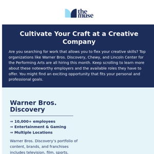 Get hired at a creative company