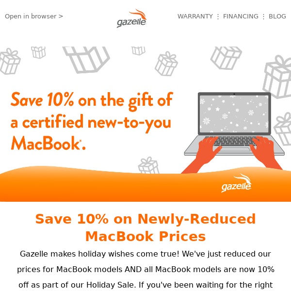 💻 Wish for a holiday MacBook? ⭐ You're in luck! Price drop! 🎁 - ecoATM