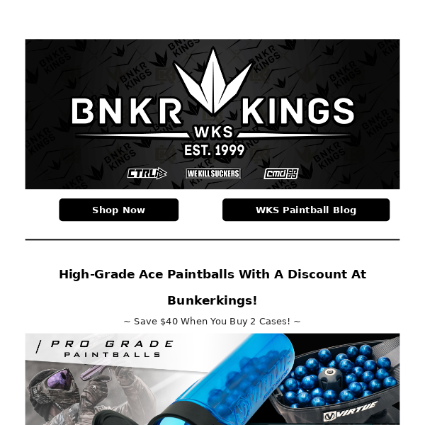 🤑 Save $40 On Paintballs With Bunkerkings!