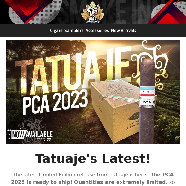 Tatuaje's Latest Is Here - Ecuador Sumatra Goodness