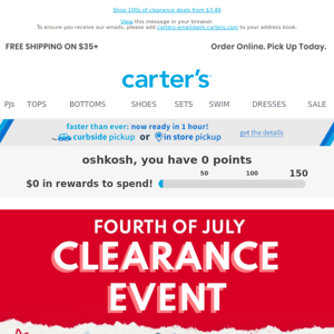 PSA: Our HUGE clearance event starts today!