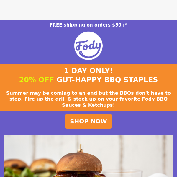 One day only! 20% OFF BBQ Staples 🔥